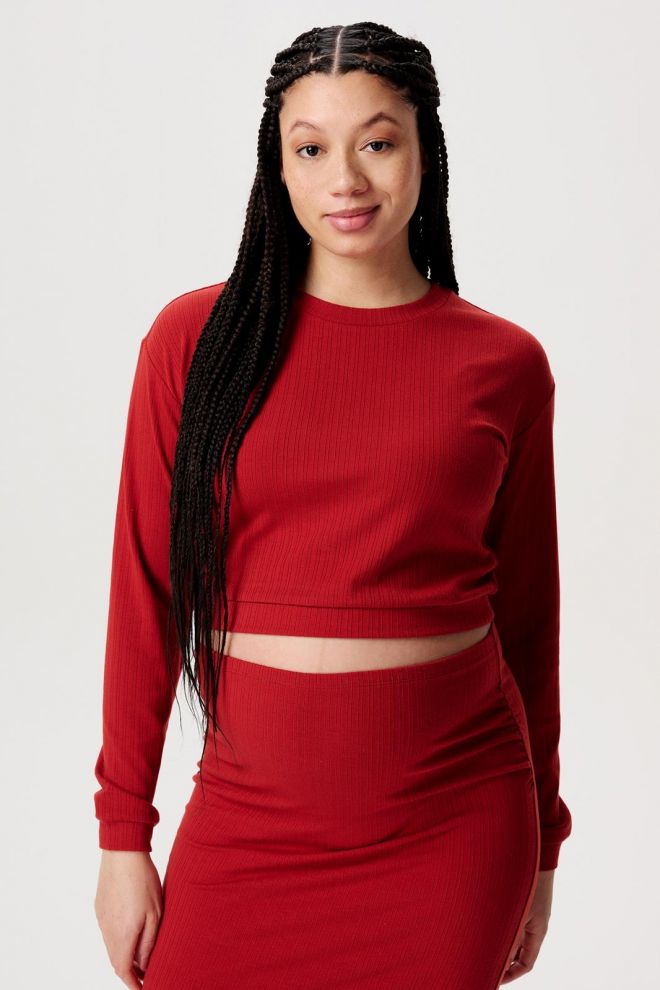 Noppies Maternity Still-Shirt Sund - Red Ochre