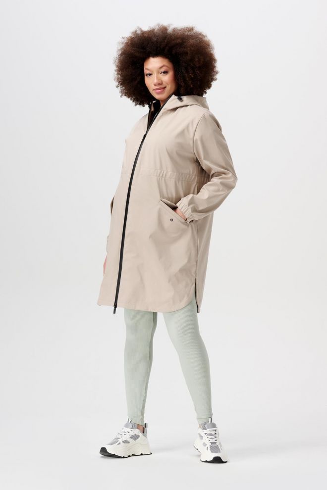 Noppies Maternity Parka Rey - White Pepper