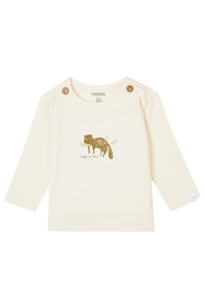 Noppies Baby T-shirt manches longues Gambo - Butter Cream