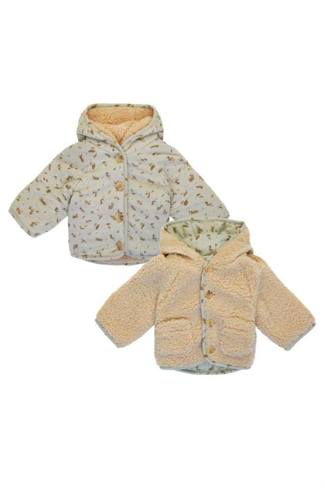 Noppies Baby Jacket Gelves - Reversible - Butter Cream