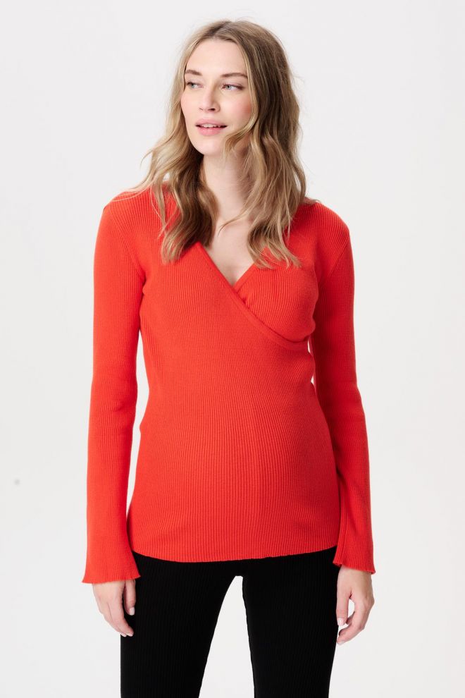 Noppies Maternity Voedingsshirt Coco - Tangerine Tango