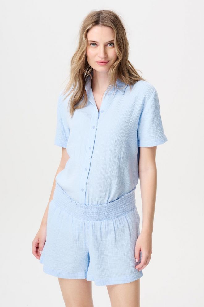 Noppies Maternity Blouse Pepep - Light Sky