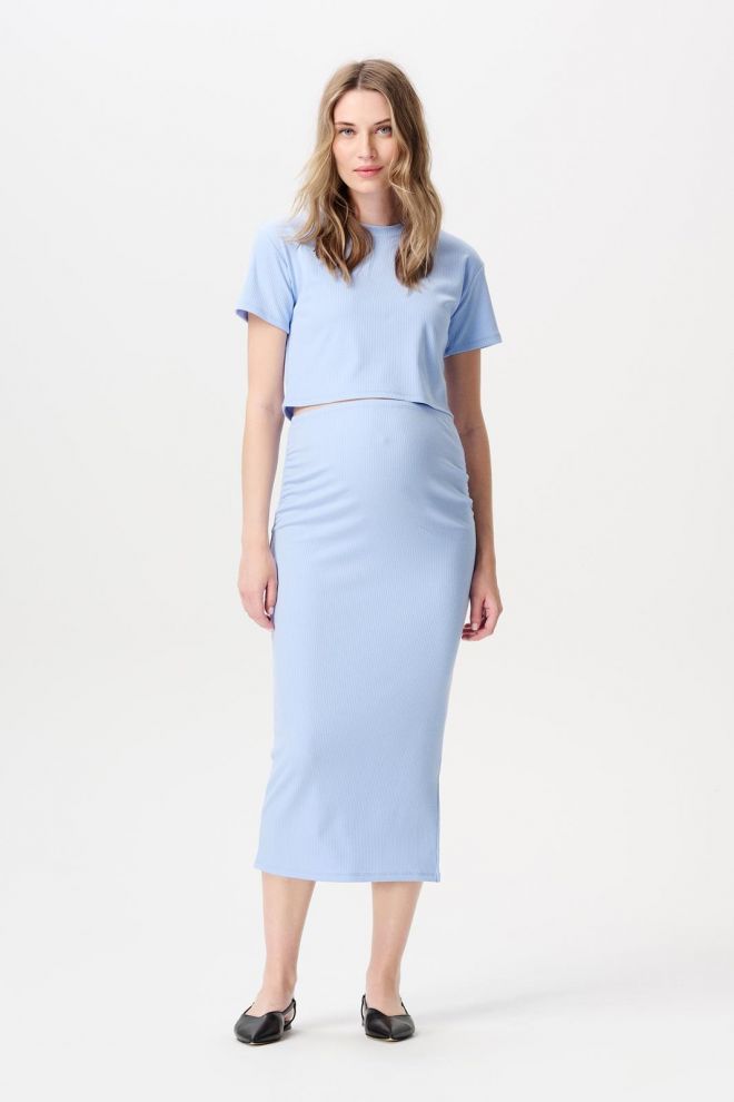 Noppies Maternity Rok Vija - Light Sky