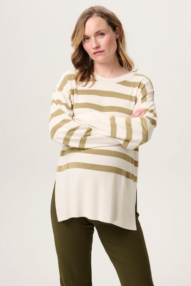 Noppies Maternity Still-Pullover Skive - Khaki
