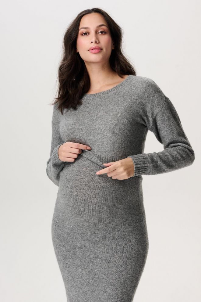 Noppies Maternity Still-Pullover Mandal - Light Grey Melange