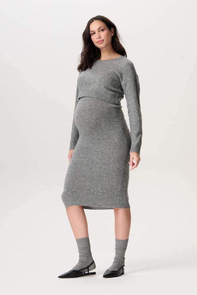 Noppies Maternity Umstandsrock Otta - Light Grey Melange