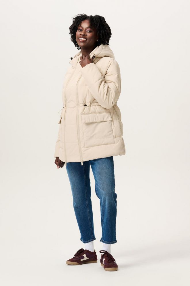 Noppies Maternity Umstandsjacke Winter Sauda - Light Sand
