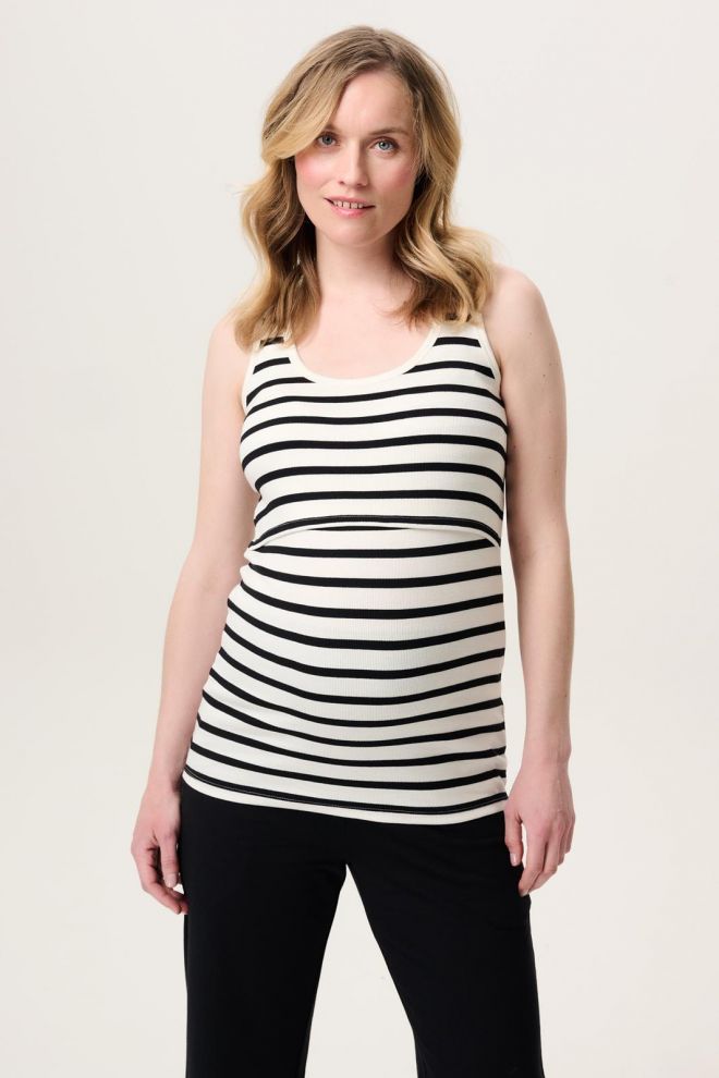 Noppies Maternity Voedingstop Jamee - Cream Stripe