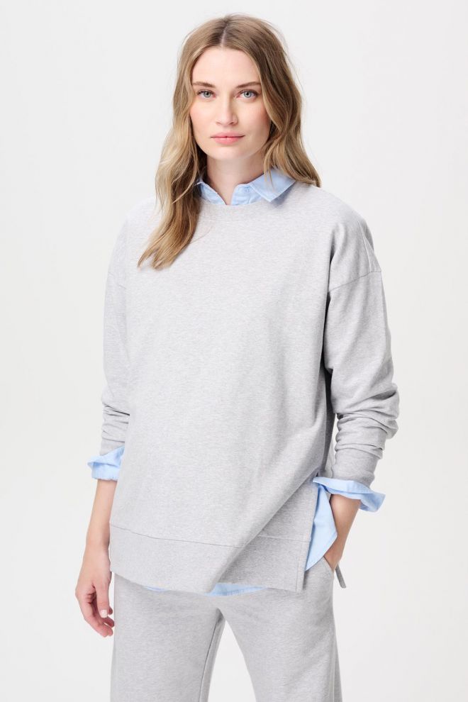 Noppies Maternity Still-Pullover Pepe - Grey Melange