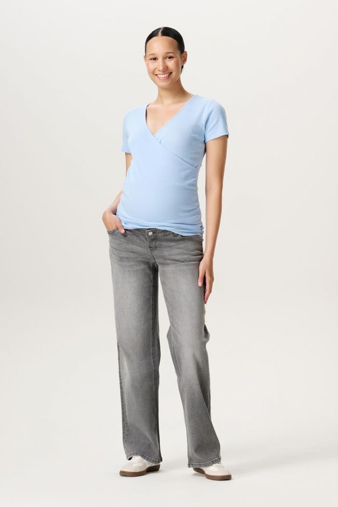 Noppies Maternity Wide leg Jeans Lemi - Grey Denim