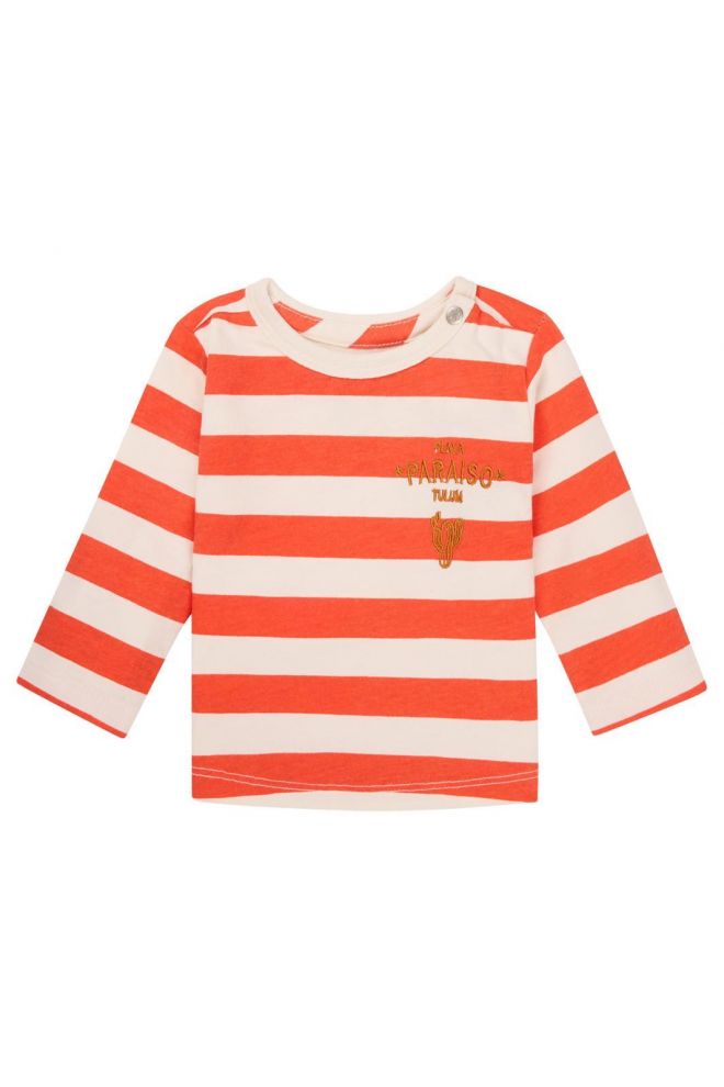 Noppies Baby Longsleeve Ogaki - Stripe pattern Orange