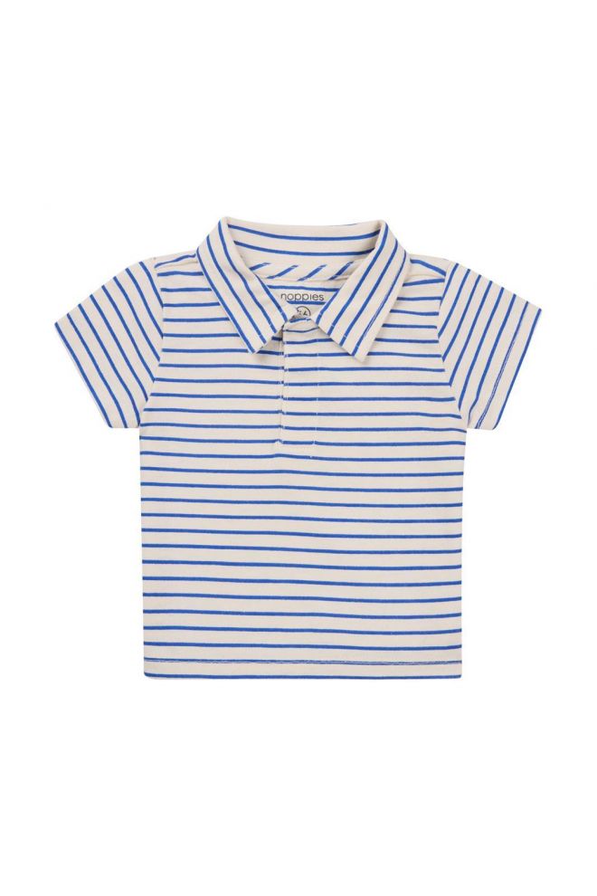Noppies Baby Poloshirt Okaya - Stripe pattern Medium Grey