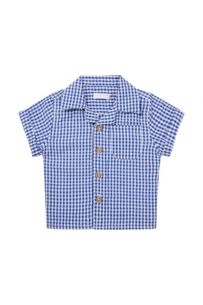 Noppies Baby T-shirt Osnabruck - Check pattern Medium blue