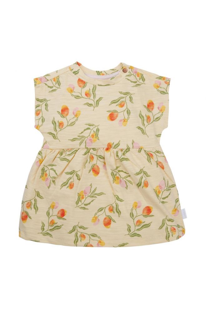 Noppies Baby Jurk Mobinee - Fruit pattern Medium Yellow