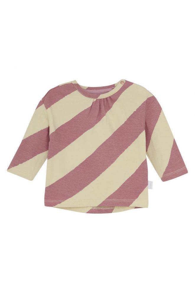 Noppies Baby Langarmshirt Talladega - Stripe Pattern Pink