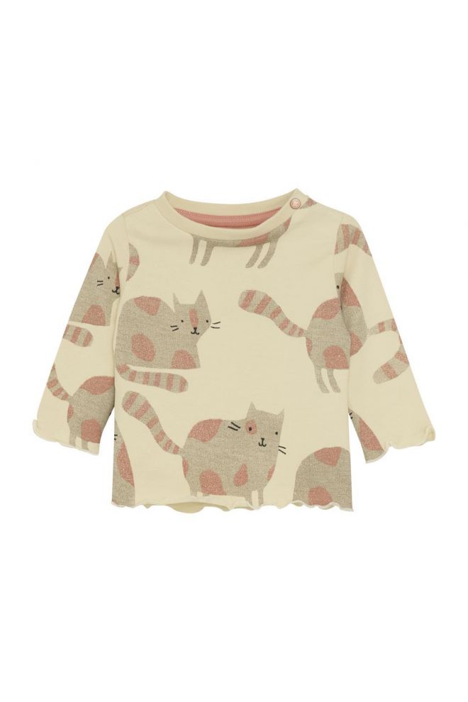 Noppies Baby Longsleeve Twain - Animals Pattern Medium Grey