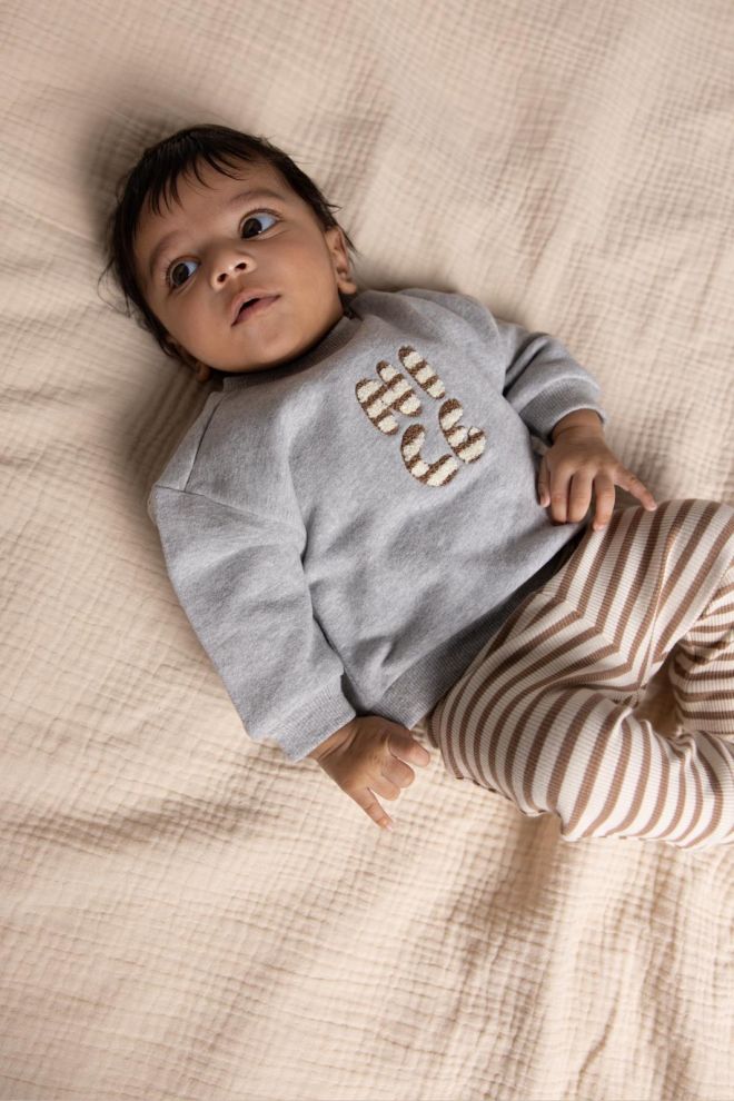 Noppies Baby Sweater Sinton - Grey Melange