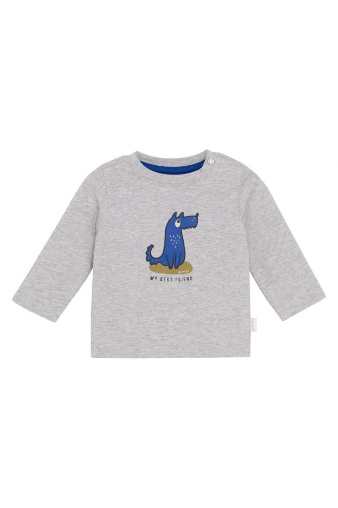 Noppies Baby Longsleeve Shafer - Grey Melange
