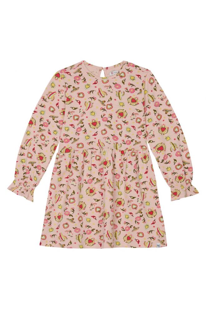 Noppies Kids Kleid Nellysford - Hearts pattern Pink