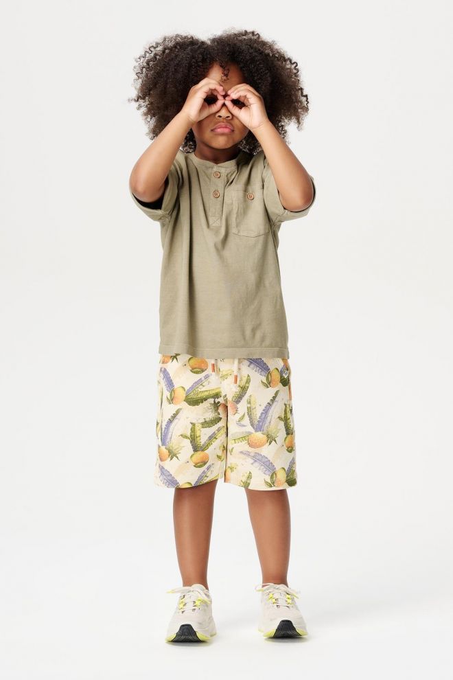 Noppies Kids Shorts Lamar - Tropical pattern Off white