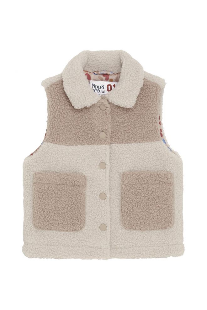 Noppies Kids Weste Pittsboro - Backprint - Wood Ash