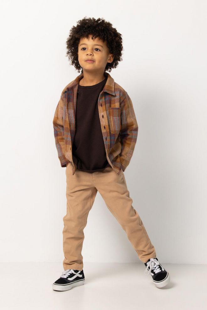 Noppies Kids Hemd Redkey - Check Pattern Light Brown