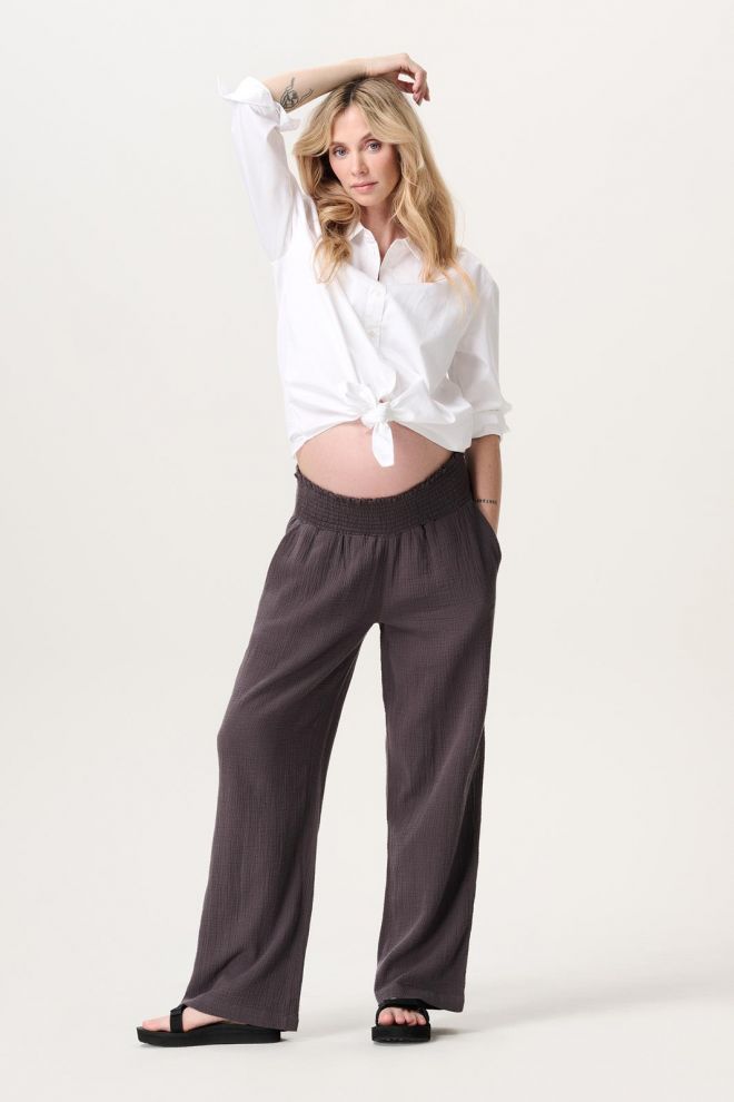 Noppies Maternity Casual Hose Wide leg fit - Forged Iron