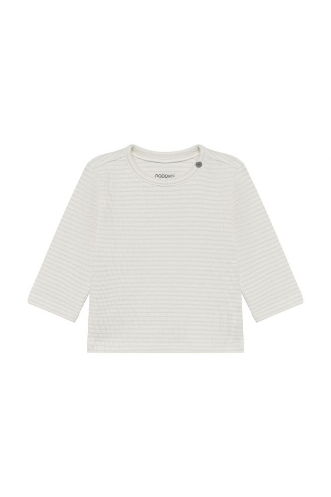 Noppies Baby Longsleeve stripe - Egret