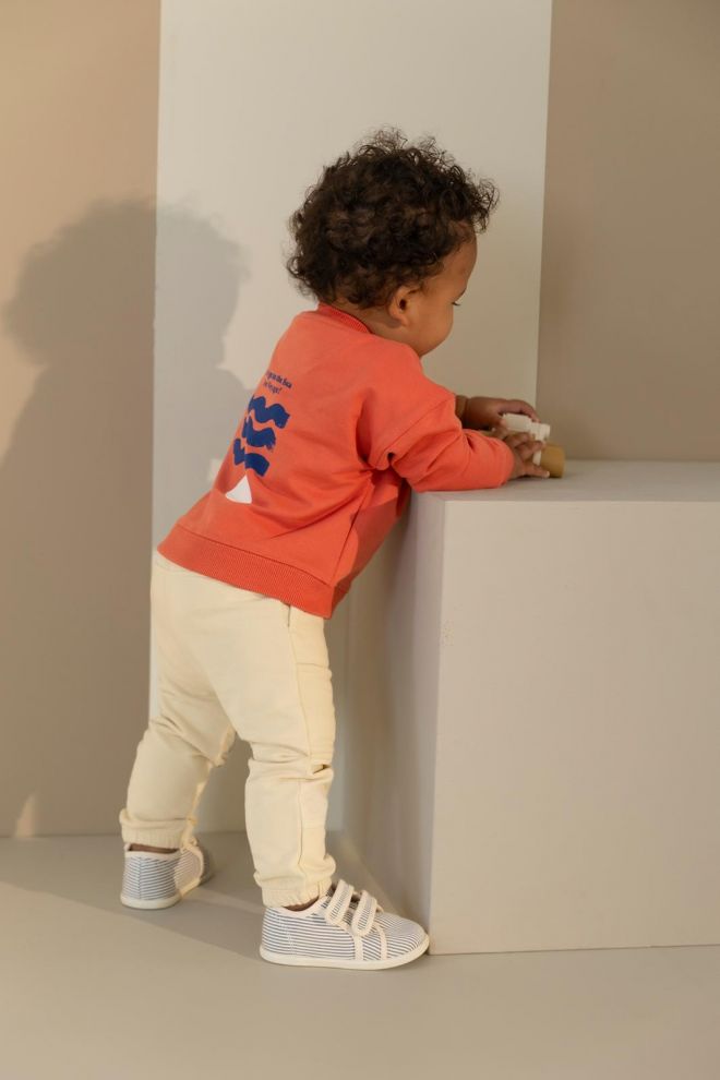 Noppies Baby Sweater - backprint - Burnt Sienna