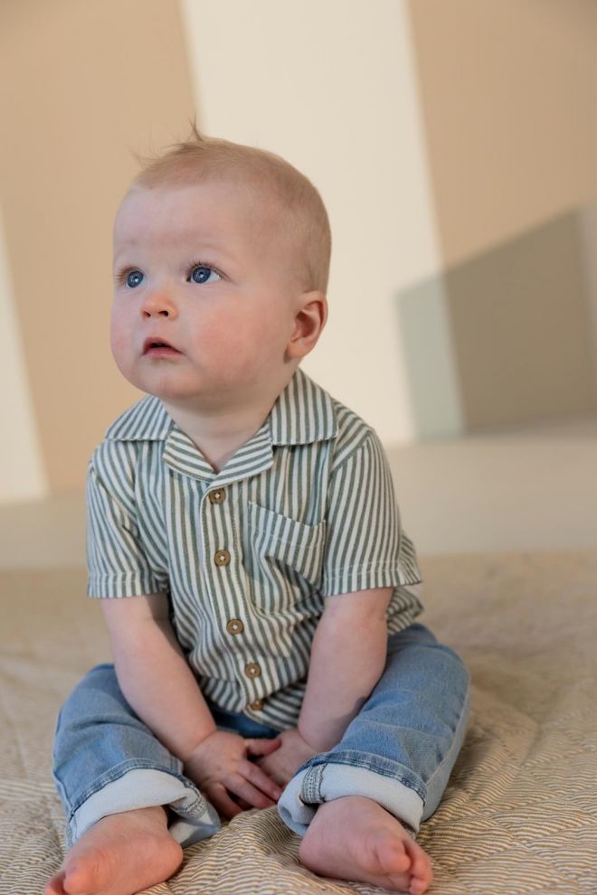 Noppies Baby Shirt stripe - Laurel Wreath