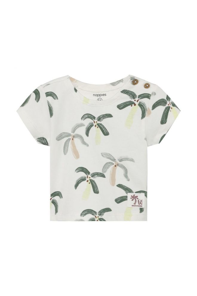 Noppies Baby T-shirt all over print - Egret