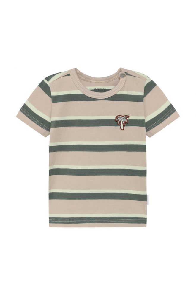 Noppies Baby T-shirt stripe - Irish Cream