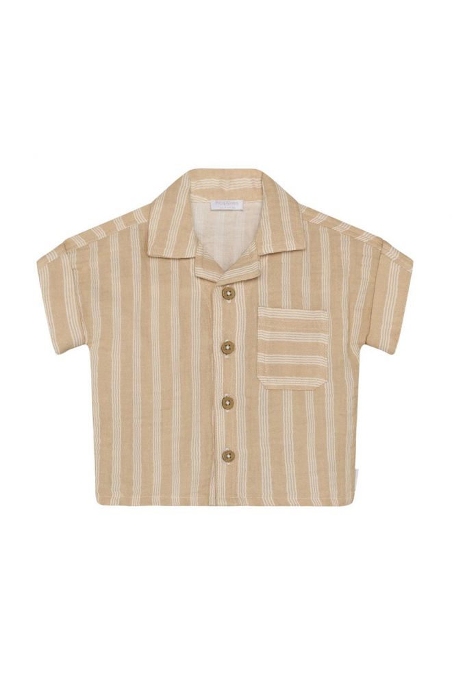 Noppies Baby Hemd stripe - Irish Cream