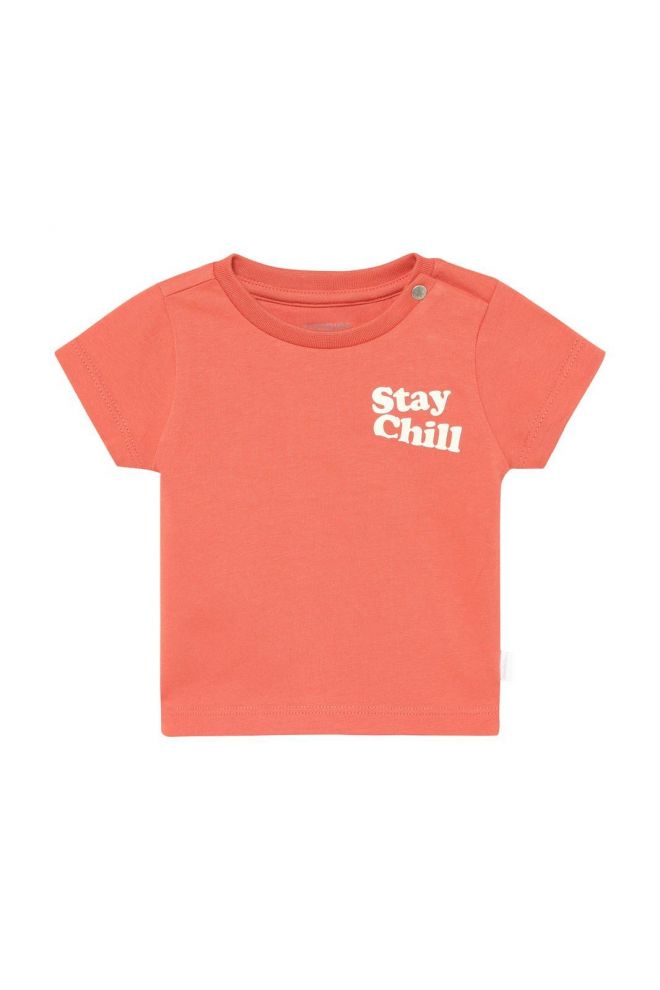 Noppies Baby T-shirt - backprint - Burnt Sienna